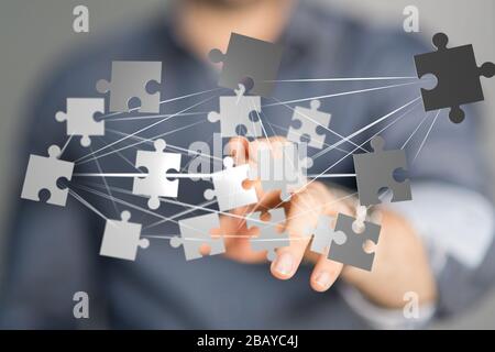 A puzzle Stock Photo