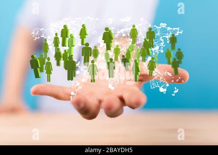 Structure of world economy, communication network. Stock Photo