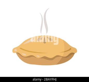 pie vector illustration on white background Stock Vector