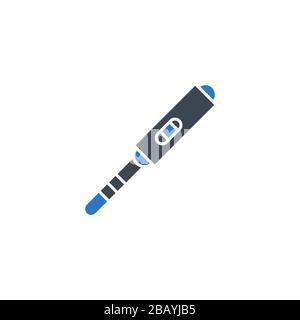 Pregnancy Test related vector glyph icon. Stock Vector
