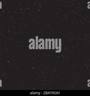 Abstract vector shiny golden textured dust, spots with sparkled gold foil on black background. Golden foil glitter background for Christmas, Wedding Stock Vector