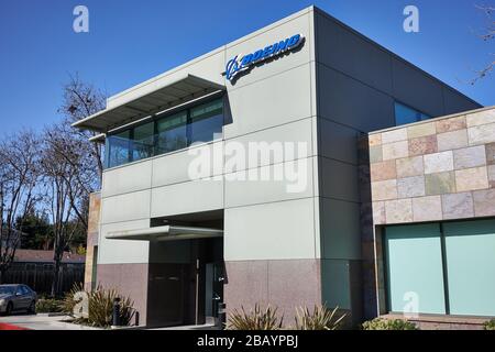 The Boeing Company's Silicon Valley office, housing Boeing HorizonX, Boeing NeXt, and Aurora Flight Sciences, in Menlo Park, California. Stock Photo