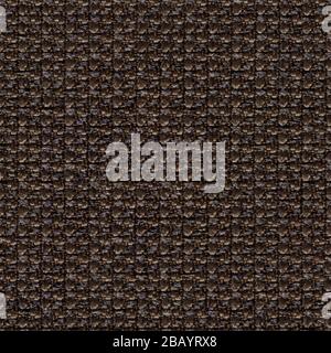 Expensive fabric background in new brown tone. Seamless square texture. Stock Photo