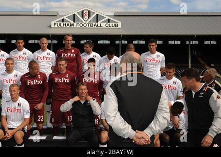 Fulham Football Club official team photo takes place at Craven Cottage Stock Photo