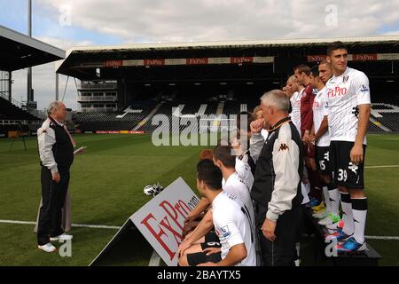 Fulham Football Club official team photo takes place at Craven Cottage Stock Photo