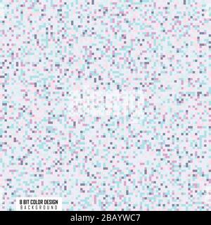 Abstract square colorful 8bit pattern design artwork background. Decorate for ad, poster, artwork, template design, print. illustration vector eps10 Stock Vector
