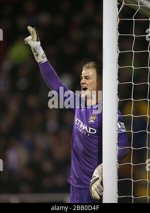 Manchester City's goalkeeper Joe Hart Stock Photo