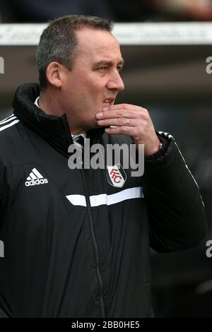 Fulham's manager Rene Meulensteen before the match Stock Photo - Alamy