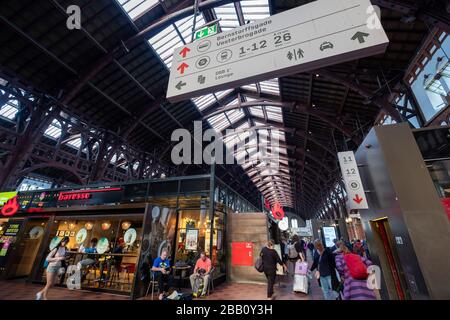 Copenhagen Central Station, Copenhagen, Denmark, Europe Stock Photo