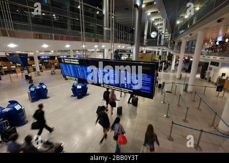 Copenhagen Airport, Kastrup, in Copenhagen, Denmark, Europe Stock Photo