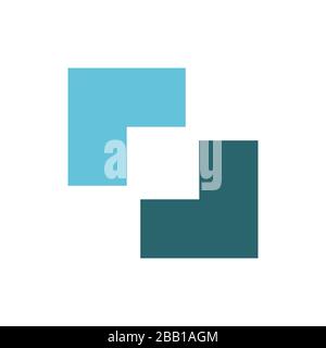 Blue Colored Icon of Crop On White Color Background. Eps-10. Stock Vector