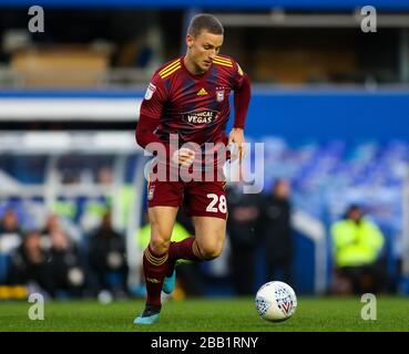 Ipswich Town's Luke Woolfenden during the Sky Bet League One match at St Andrew's Trillion Trophy Stadium Stock Photo