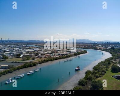 Aerial of Gladstone Queensland Australia Stock Photo