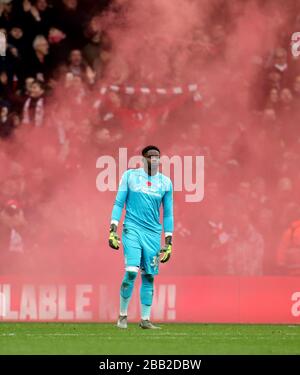 Nottingham Forest's goalkeeper Brice Samba Stock Photo