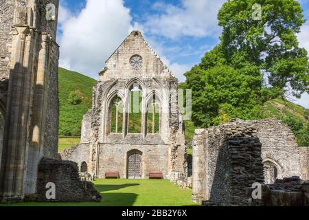 Valle Crucis Abbey near Llangollen Denbighshire North Wales Stock Photo