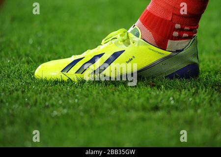 Detail of Gareth football boots Stock Photo