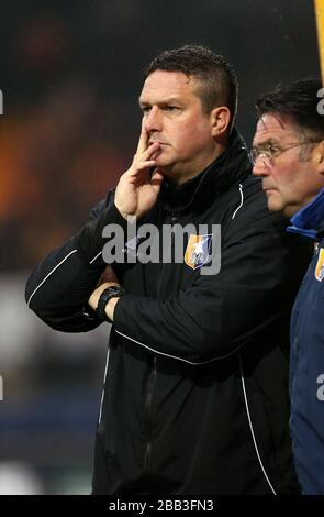 Paul Cox, Mansfield Town manager Stock Photo