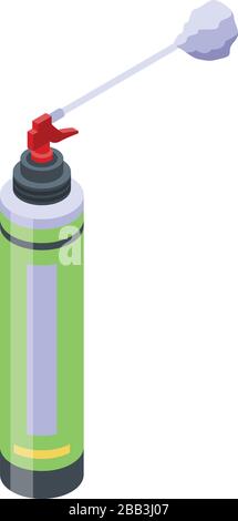 Repair polyurethane foam icon, isometric style Stock Vector