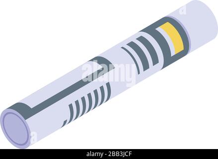 Polyurethane foam icon, isometric style Stock Vector