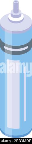 Industry foam tube icon, isometric style Stock Vector