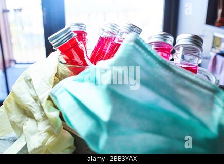 Pfaffenhofen, Germany, March 30, 2020. Studioproduction due to the Corona virus disease (COVID-19) on March 30, 2020 in Pfaffenhofen, Germany  MODEL RELEASED © Peter Schatz / Alamy Live News Stock Photo