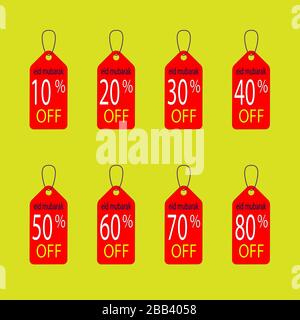 icon set ied mubarak discount sale for fashion at the shop Stock Vector