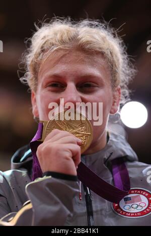 Gold medal Kayla Harrison at the Judo women's -78kgs held at Carioca