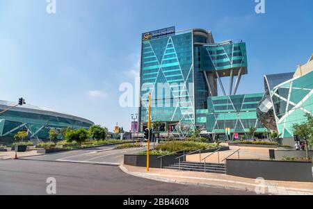 Pretoria, South Africa, 29th January - 2020: Front entrance of modern hotel and conference venue. Stock Photo