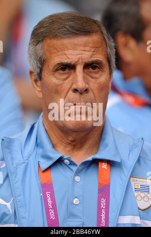 Uruguay head coach Oscar Tabarez Stock Photo
