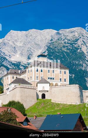 The Trautenfels castle at Stainach Irdning in the Austrian Ennstal Stock Photo