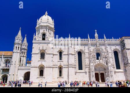 Jerónimos Monastery (Hieronymites Monastery) in Belém, Lisbon, Portugal Stock Photo