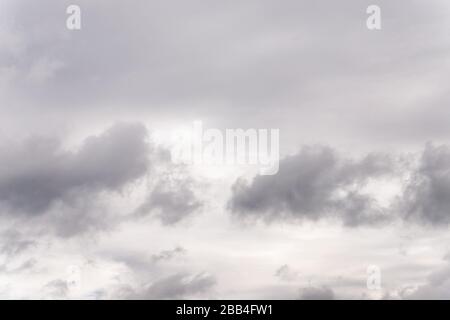 Dramatic gray clouds in the sky. Beautiful gray and white cloudy sky Stock Photo