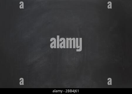 empty black chalkboard background with chalk smudge texture Stock Photo