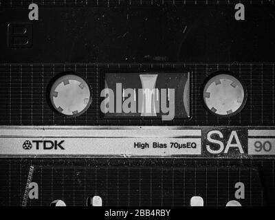 TDK SA90 chromium cassette tape Stock Photo