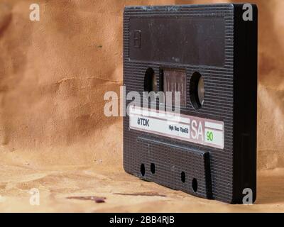 TDK SA90 chromium cassette tape Stock Photo