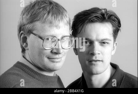 Doctors Phil Hammond, left, and Tony Gardener as comedy duo 'Struck Off And Die' in 1992 Stock Photo