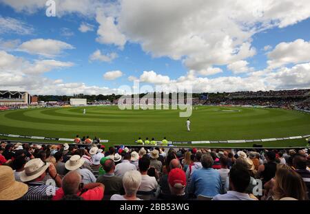 A general view of play during day three of the Fourth Investec Ashes test match at the Emirates Durham ICG, Durham. Stock Photo