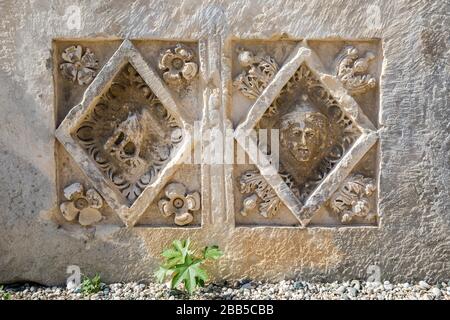 Antalya is located in the ancient city of Myra in theater, turkey. Stock Photo