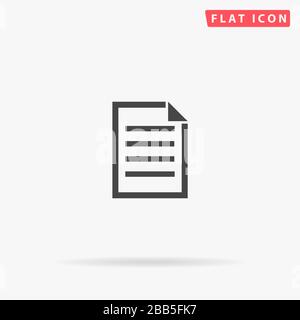 Note Taking flat vector icon. Glyph style sign. Simple hand drawn illustrations symbol for concept infographics, designs projects, UI and UX, website Stock Vector