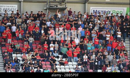 The traveling Charlton Athletic fans Stock Photo - Alamy