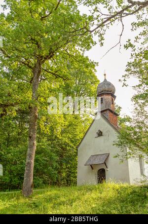 St.Anna Chapel in the park of Linderhof Castle, Bavaria, Germany Stock Photo