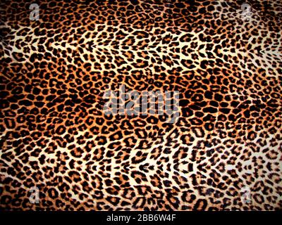 Bright and attractive leopard skin alike  colorful bed sheet, India Stock Photo