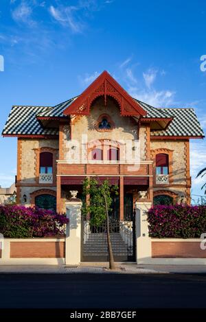 House in Sanlucar de Barrameda, Andalucia, Spain. Stock Photo