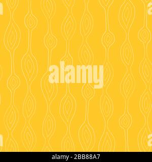 Abstract organic ornamental vertical golden yellow vector background. Contemporary mod art organic repeating shapes pattern. Modern backdrop hand Stock Vector