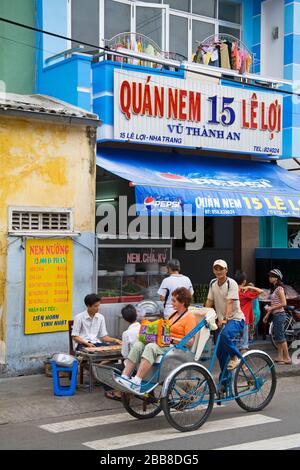 Pedicab in Nha TrangNha Trang City, Vietnam, Asia Stock Photo