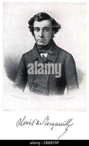 ALEXIS de TOCQUEVILLE (1805-1859) French diplomat and historian Stock Photo