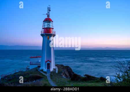 Sheringham Lighthouse, Sooke / Shirley, Vancouver Island, BC, Canada Stock Photo