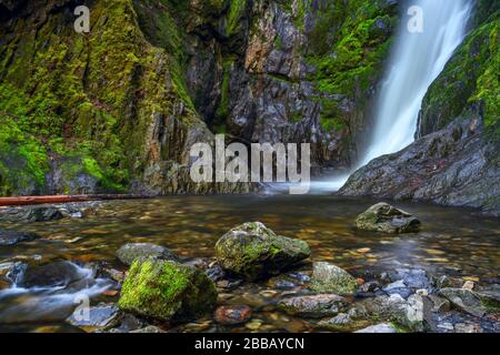 Niagara Falls, Goldstream Provincial Park, Victoria, Vancouver Island, BC, Canada Stock Photo