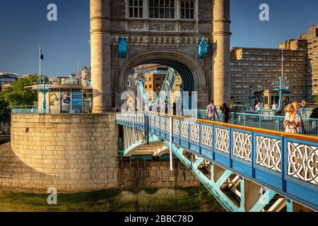 London, United Kingdom - Tower bridge across the Thames river Stock Photo