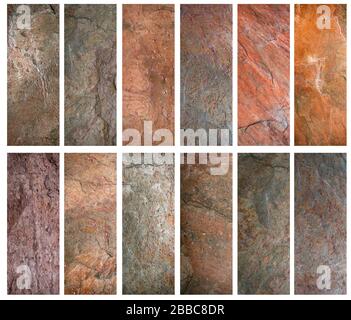 set of stone texture background, Granit texture backgeound, stone texture. Stock Photo